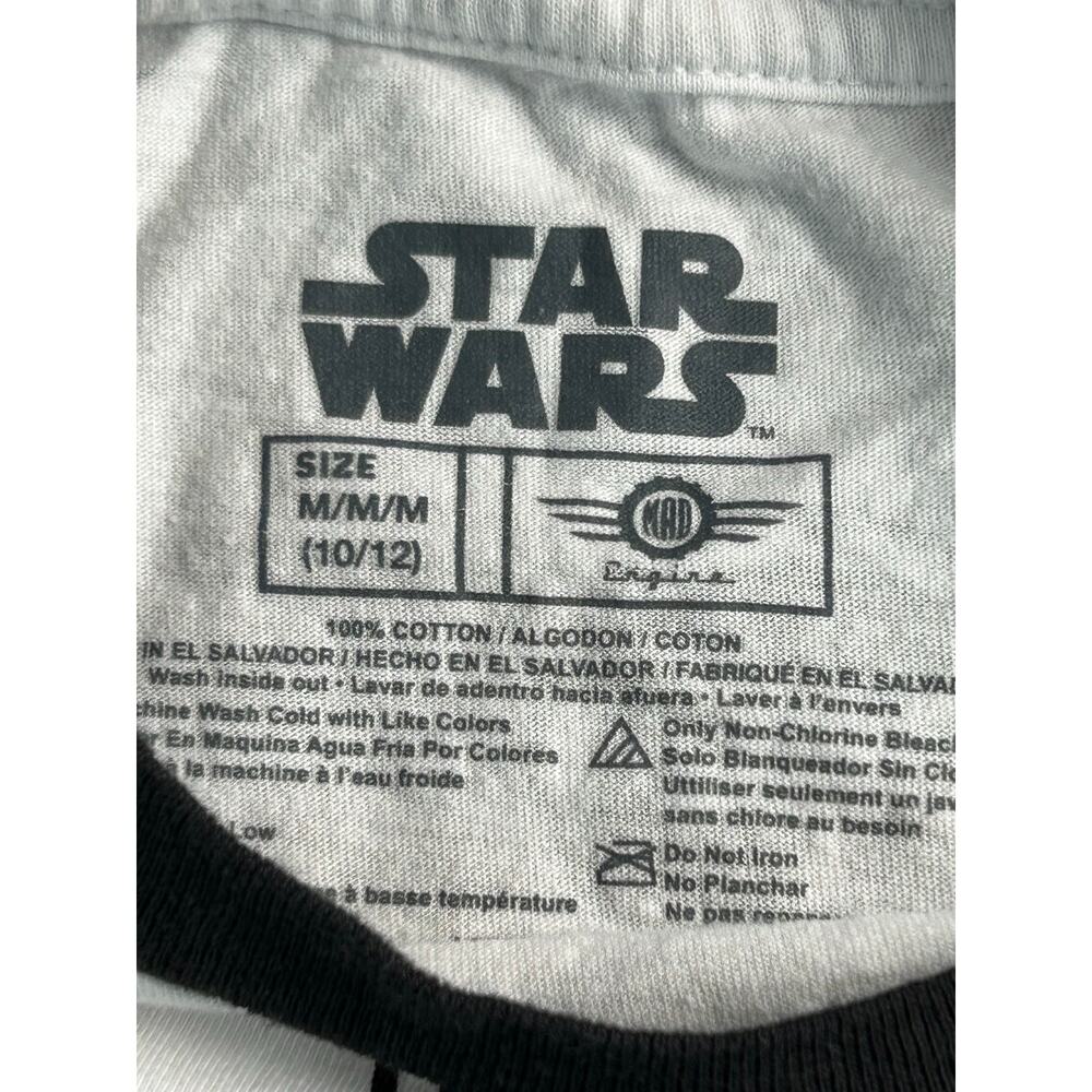 Star Wars Darth Vader Imperial Symbols T-Shirt Youth Medium 10/12 White - Picture 3 of 7